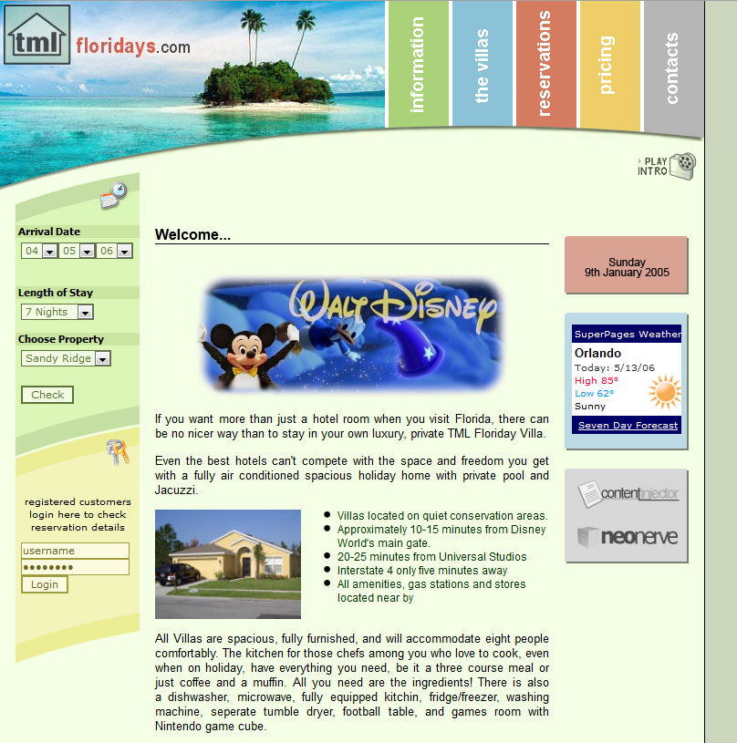 Screenshot 1 of TML Floridays